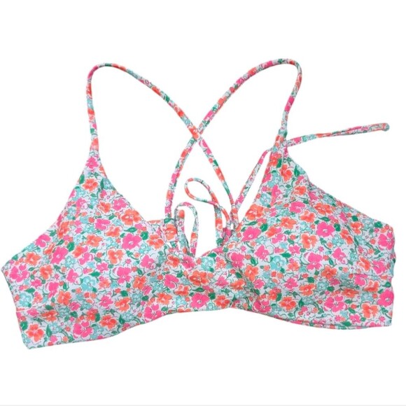 Shein Women's Ditsy Floral Criss-Cross Backless Bikini Swim Set Size Medium NEW - Picture 6 of 9